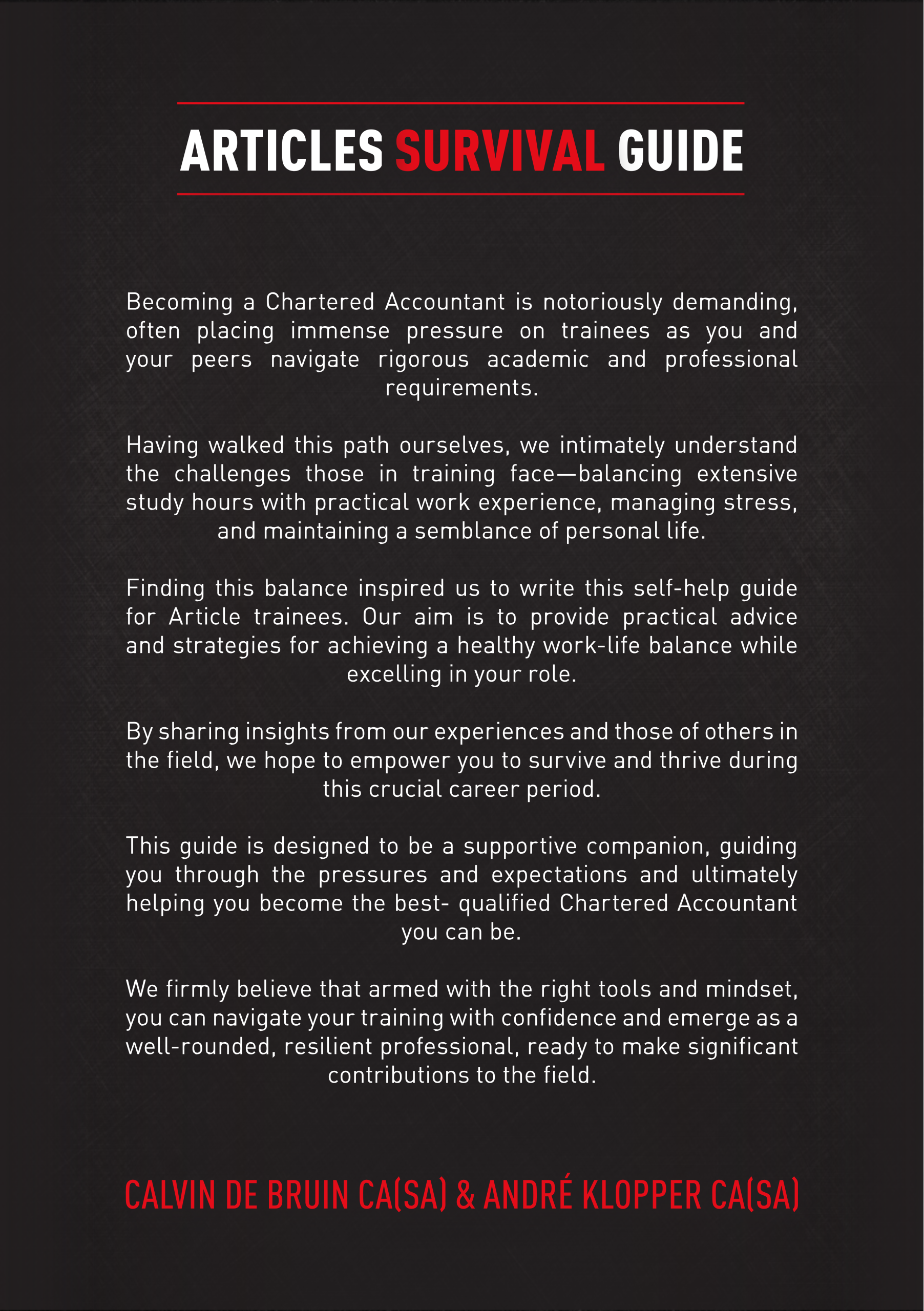 Articles Survival Guide for Chartered Accountants - Image 2